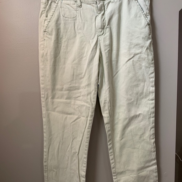 Anthropologie Chinos mint green size 28 cropped - Picture 2 of 2